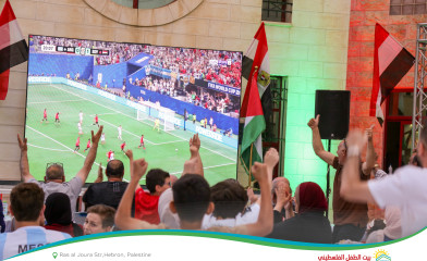 Hebron YDRC Organizes Public Screening of Egypt vs. Argentina Match as Part of &ldquo;Our Home 2026&rdquo; Season
